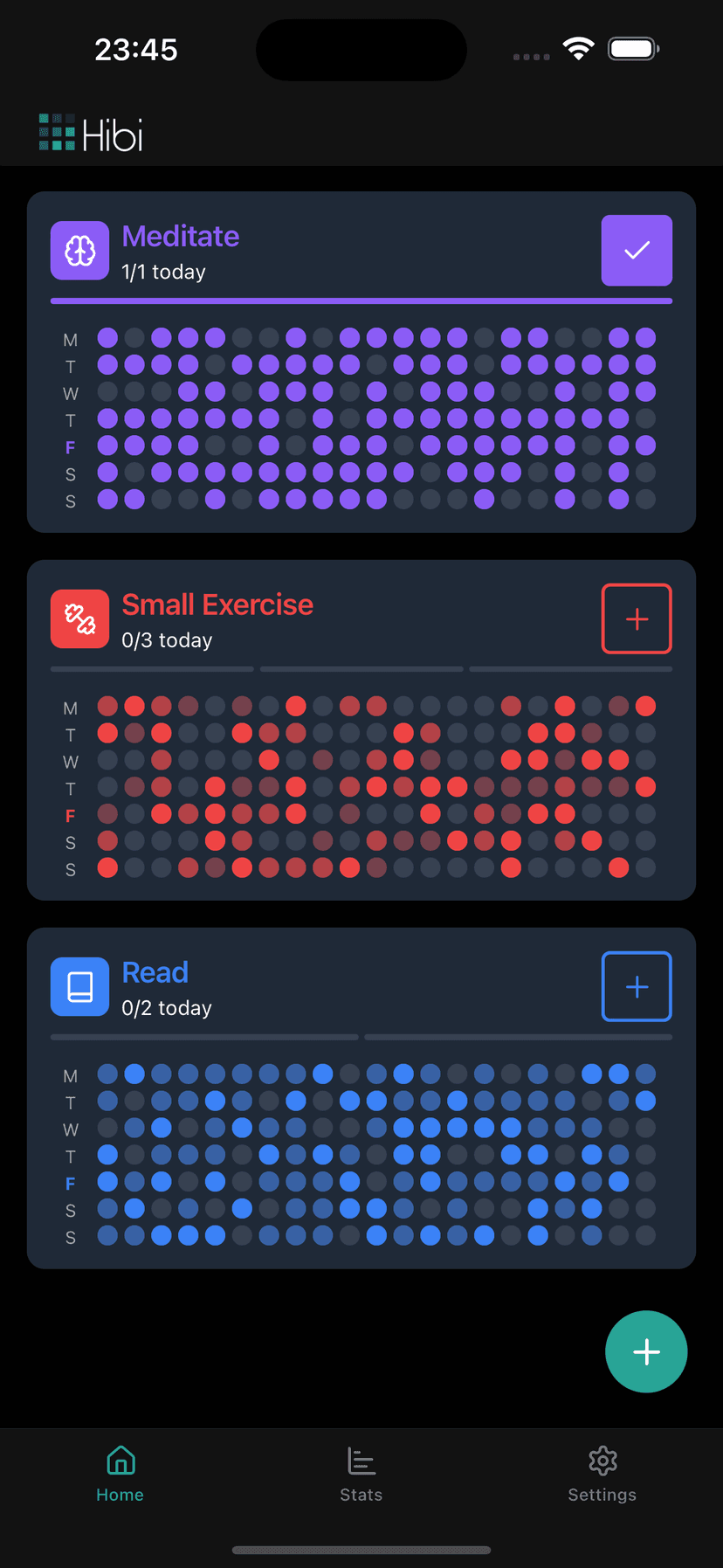 Hibi App Screenshot